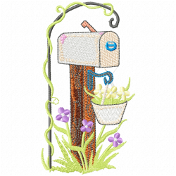 Mailbox Embroidery Design 8